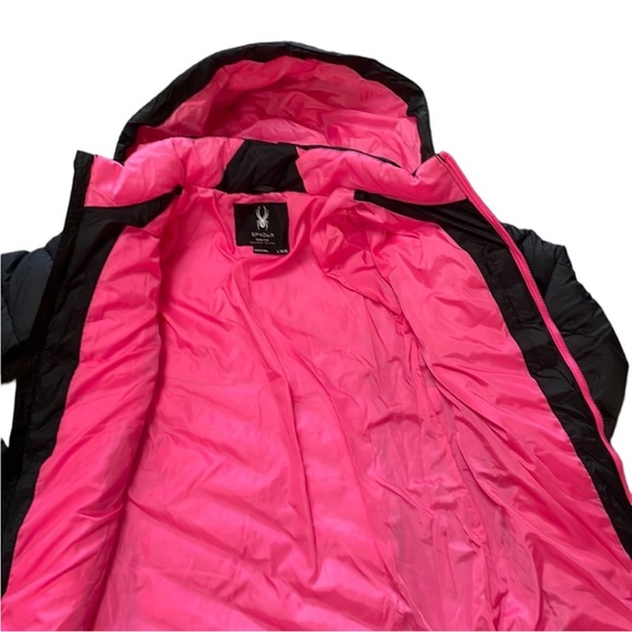 Spyder -  Girls’ Long Quilted Puffer Jacket - Picture 4 of 7